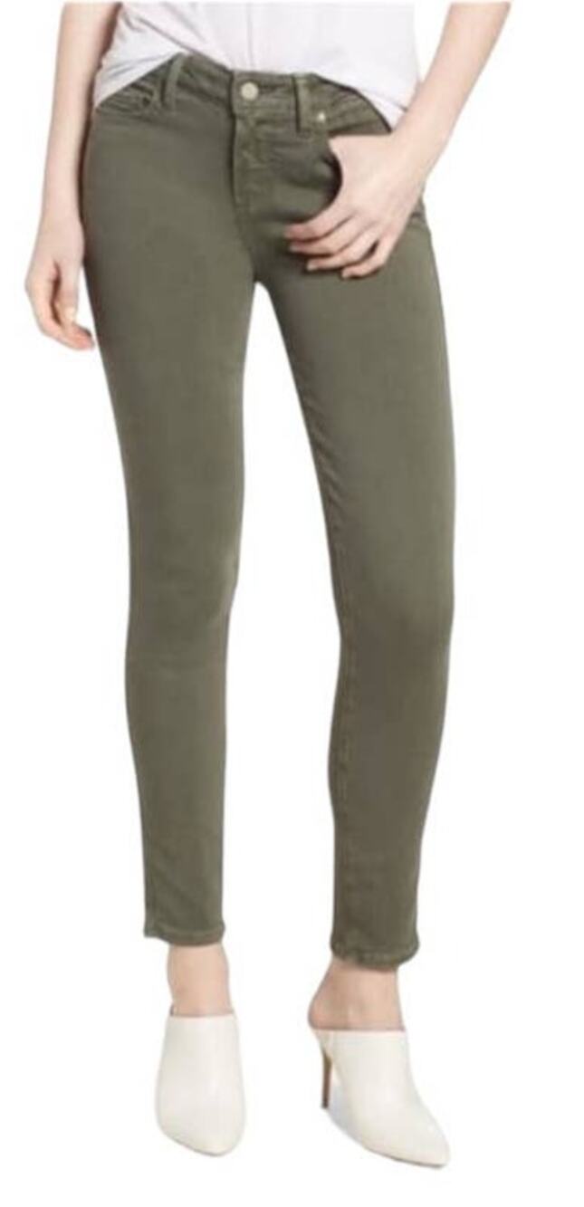 Paige Jeans Verdugo Ankle skinny light green size 27